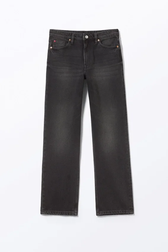 Aimo Mid Straight Jeans – Midnight Black – Black Aimo Mid Straight Jeans – Midnight Black – Black
