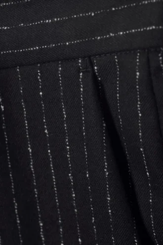 Alessi Relaxed Suit Trousers – Black Pinstripe Alessi Relaxed Suit Trousers – Black Pinstripe