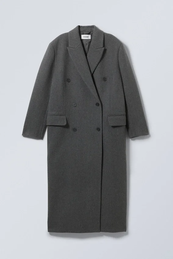 Alex Oversized Wool Blend Coat – Dark Grey Alex Oversized Wool Blend Coat – Dark Grey