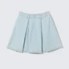 Amber High Waisted Circle Midi Denim Skirt – Sky Blue – Light Blue Amber High Waisted Circle Midi Denim Skirt – Sky Blue – Light Blue