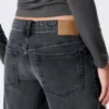 Ample Frayed Low Rise Loose Wide Jeans – Kimberly Blue – Dark Blue Ample Frayed Low Rise Loose Wide Jeans – Kimberly Blue – Dark Blue