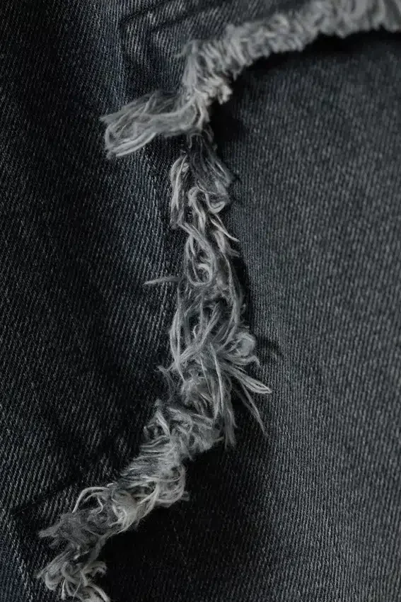 Ample Frayed Low Rise Loose Wide Jeans – Kimberly Blue – Dark Blue Ample Frayed Low Rise Loose Wide Jeans – Kimberly Blue – Dark Blue