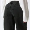 Ample Low Rise Loose Wide Cuff Jeans – Elegie Black – Black Ample Low Rise Loose Wide Cuff Jeans – Elegie Black – Black