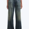 Ample Low Rise Loose Wide Jeans – Baltic Blue – Dark Blue Ample Low Rise Loose Wide Jeans – Baltic Blue – Dark Blue