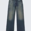 Ample Low Rise Loose Wide Jeans – Baltic Blue – Dark Blue Ample Low Rise Loose Wide Jeans – Baltic Blue – Dark Blue