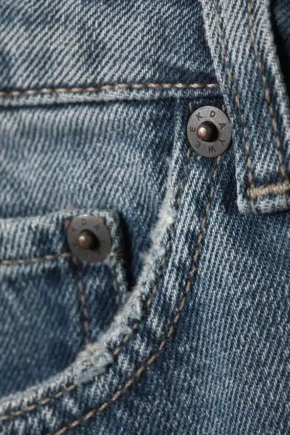 Ample Low Rise Loose Wide Jeans – Blue One – Medium Blue Ample Low Rise Loose Wide Jeans – Blue One – Medium Blue