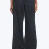 Ample Low Rise Loose Wide Jeans – Blue Rinse – Dark Blue Ample Low Rise Loose Wide Jeans – Blue Rinse – Dark Blue