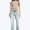 Ample Low Rise Loose Wide Jeans – Dream Blue – Light Blue Ample Low Rise Loose Wide Jeans – Dream Blue – Light Blue