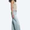Ample Low Rise Loose Wide Jeans – Dream Blue – Light Blue Ample Low Rise Loose Wide Jeans – Dream Blue – Light Blue