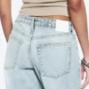 Ample Low Rise Loose Wide Jeans – Dream Blue – Light Blue Ample Low Rise Loose Wide Jeans – Dream Blue – Light Blue