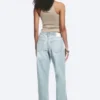 Ample Low Rise Loose Wide Jeans – Dream Blue – Light Blue Ample Low Rise Loose Wide Jeans – Dream Blue – Light Blue