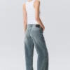 Ample Low Rise Loose Wide Jeans – Gloria Blue – Medium Blue Ample Low Rise Loose Wide Jeans – Gloria Blue – Medium Blue