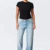 Ample Low Rise Loose Wide Jeans – Kimberley Blue – Light Blue Ample Low Rise Loose Wide Jeans – Kimberley Blue – Light Blue