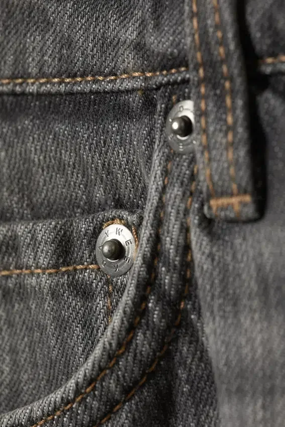 Ample Low Rise Loose Wide Jeans – Mine Grey – Dark Grey Ample Low Rise Loose Wide Jeans – Mine Grey – Dark Grey
