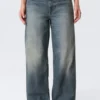 Ample Low Rise Loose Wide Jeans – Redondo Blue – Medium Blue Ample Low Rise Loose Wide Jeans – Redondo Blue – Medium Blue