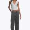 Ample Low Rise Loose Wide Jeans – Risso Black – Black Ample Low Rise Loose Wide Jeans – Risso Black – Black