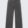 Ample Low Rise Loose Wide Jeans – Risso Black – Black Ample Low Rise Loose Wide Jeans – Risso Black – Black