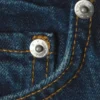 Ample Low Rise Loose Wide Jeans – Sapphire Blue