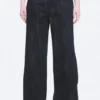 Ample Mid Rise Loose Wide Leg Jeans – Slub Rinse – Dark Blue Ample Mid Rise Loose Wide Leg Jeans – Slub Rinse – Dark Blue