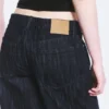 Ample Mid Rise Loose Wide Leg Jeans – Slub Rinse – Dark Blue Ample Mid Rise Loose Wide Leg Jeans – Slub Rinse – Dark Blue