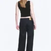 Ample Mid Rise Loose Wide Leg Jeans – Slub Rinse – Dark Blue Ample Mid Rise Loose Wide Leg Jeans – Slub Rinse – Dark Blue