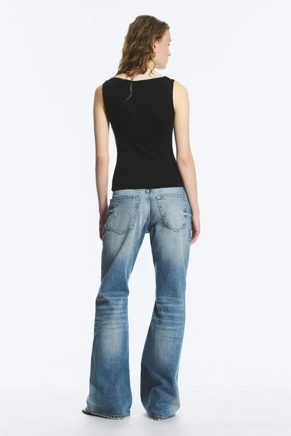 Annie Sleeveless Boat-Neck Top – Black Annie Sleeveless Boat-Neck Top – Black