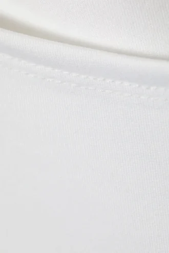 Annie Sleeveless Boat-Neck Top – White