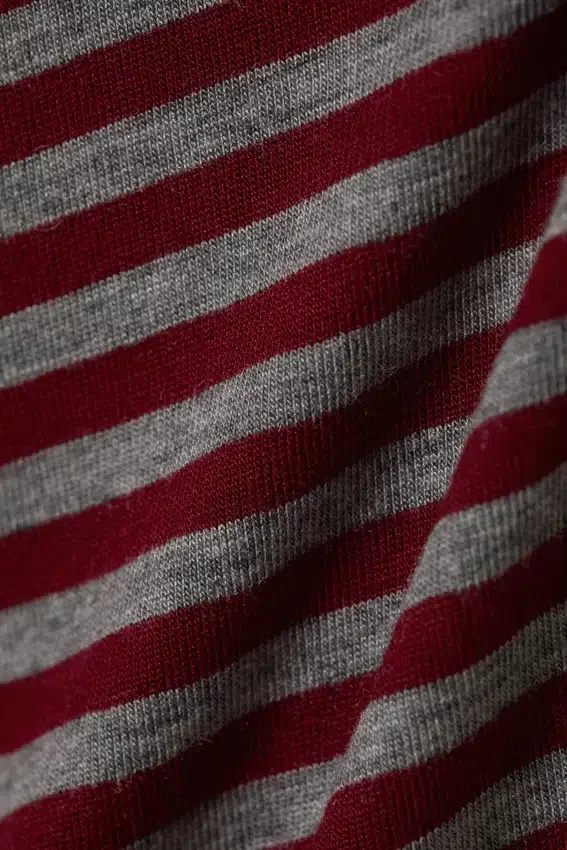 Annie Striped Sleeveless Boat-Neck Top – Dark Red & Grey Stripes Annie Striped Sleeveless Boat-Neck Top – Dark Red & Grey Stripes