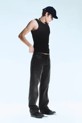 Anti Unisex Low Waist Regular Straight Jeans – Washed Black | Cheap Monday Gb Anti Unisex Low Waist Regular Straight Jeans – Washed Black | Cheap Monday Gb
