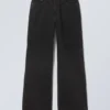 Area Mid Rise Loose Wide Jeans – Black Rinse – Black Area Mid Rise Loose Wide Jeans – Black Rinse – Black