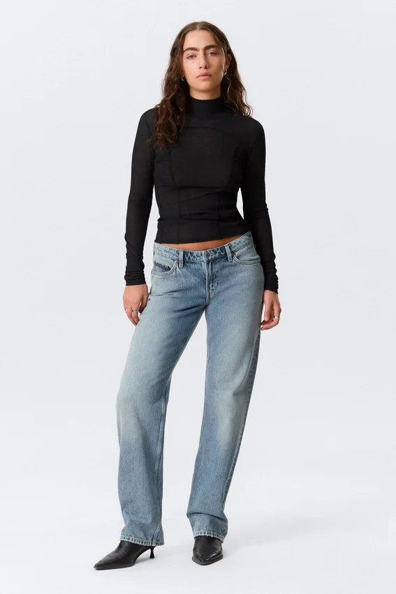 Arrow Low Rise Regular Straight Jeans – Blue Fade – Medium Blue Arrow Low Rise Regular Straight Jeans – Blue Fade – Medium Blue