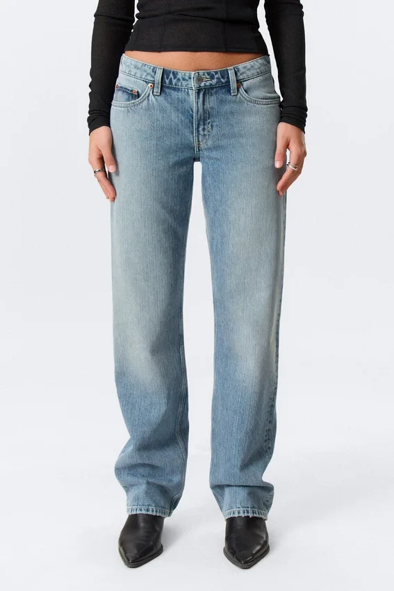 Arrow Low Rise Regular Straight Jeans – Blue Fade – Medium Blue Arrow Low Rise Regular Straight Jeans – Blue Fade – Medium Blue