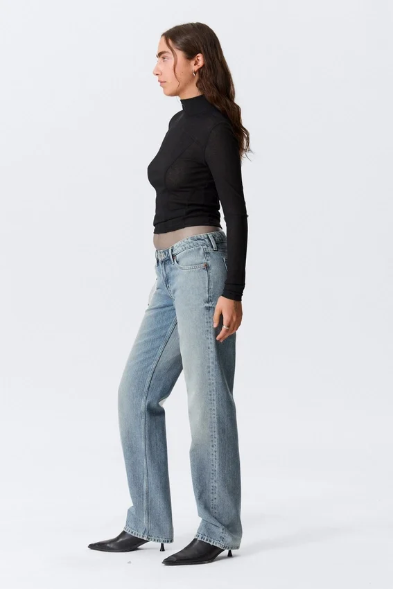 Arrow Low Rise Regular Straight Jeans – Blue Fade – Medium Blue Arrow Low Rise Regular Straight Jeans – Blue Fade – Medium Blue