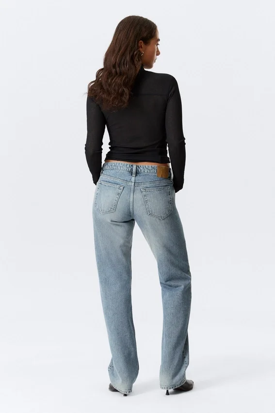 Arrow Low Rise Regular Straight Jeans – Blue Fade – Medium Blue Arrow Low Rise Regular Straight Jeans – Blue Fade – Medium Blue
