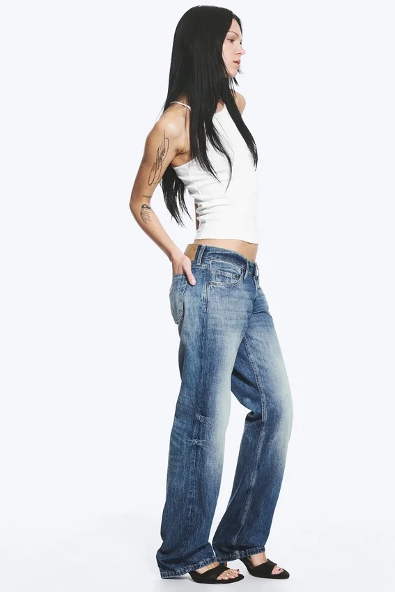 Arrow Low Rise Regular Straight Jeans – Board Blue – Medium Blue Arrow Low Rise Regular Straight Jeans – Board Blue – Medium Blue