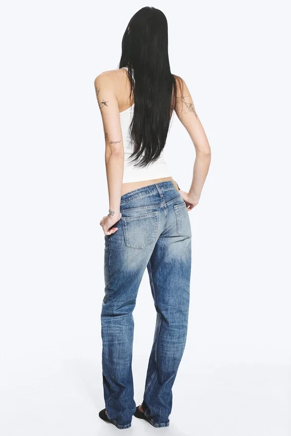 Arrow Low Rise Regular Straight Jeans – Board Blue – Medium Blue Arrow Low Rise Regular Straight Jeans – Board Blue – Medium Blue