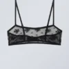Ash Lace Semi Scooped Bra – Black Lace Ash Lace Semi Scooped Bra – Black Lace