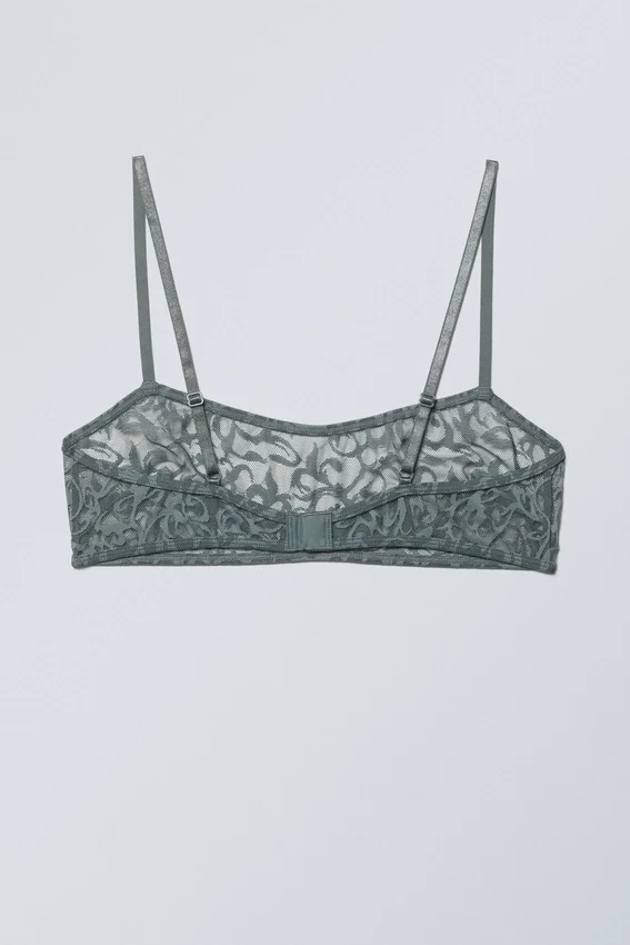 Ash Lace Semi Scooped Bra – Grey Lace Ash Lace Semi Scooped Bra – Grey Lace