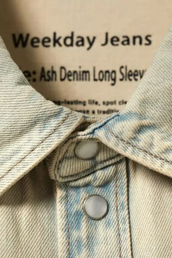 Ash Longsleeve Denim Shirt – Sunbleached Ash Longsleeve Denim Shirt – Sunbleached