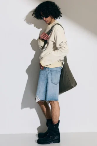 Ash Loose Denim Shorts – Kimberly Worn – Medium Blue Ash Loose Denim Shorts – Kimberly Worn – Medium Blue