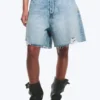 Ash Loose Denim Shorts – Kimberly Worn – Medium Blue Ash Loose Denim Shorts – Kimberly Worn – Medium Blue