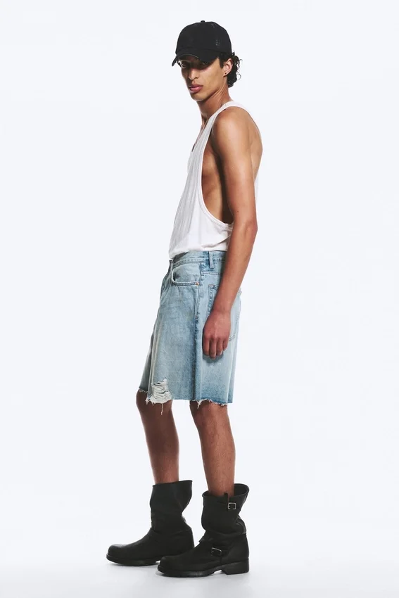 Ash Loose Denim Shorts – Kimberly Worn – Medium Blue Ash Loose Denim Shorts – Kimberly Worn – Medium Blue