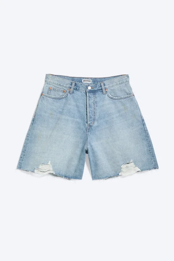 Ash Loose Denim Shorts – Kimberly Worn – Medium Blue Ash Loose Denim Shorts – Kimberly Worn – Medium Blue