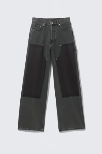 Astro Loose Baggy Carpenter Jeans – Eulogy Black – Black Astro Loose Baggy Carpenter Jeans – Eulogy Black – Black