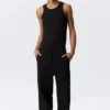 Astro Loose Terry Sweatpants – Black