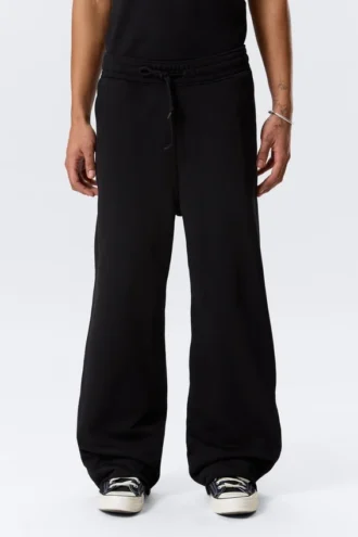 Astro Loose Terry Sweatpants – Black