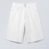 Astro Loose Twill Shorts – White Astro Loose Twill Shorts – White