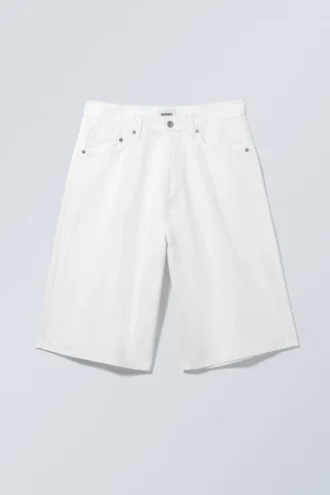 Astro Loose Twill Shorts – White