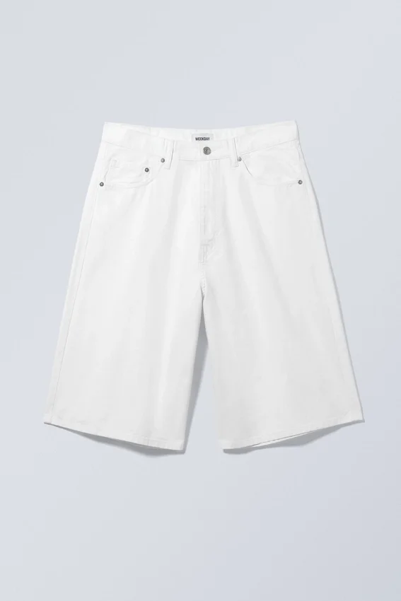 Astro Loose Twill Shorts – White Astro Loose Twill Shorts – White