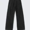 Astro Loose Utility Baggy Leg Unisex Jeans – Black Coating – Black Astro Loose Utility Baggy Leg Unisex Jeans – Black Coating – Black